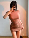 Élira™ Contour High-Neck Mini Dress