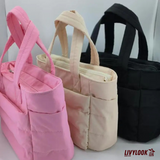 Bolsa Tote Acolchoada Rosa